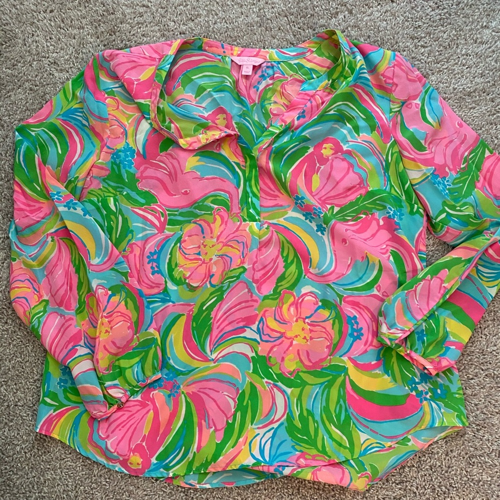 Lilly Pulitzer Blouse | Sz XL